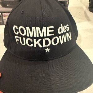 Black Comme des Fuckdown Cap